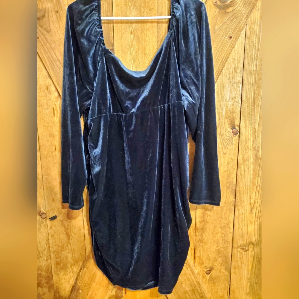 Wild fable black velvet off the shoulders dress